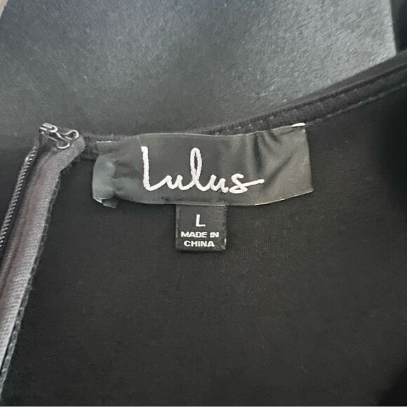 Lulu’s Cumulonimbus Cloud Scalloped Hem Skater Dress Size L - Picture 7 of 9